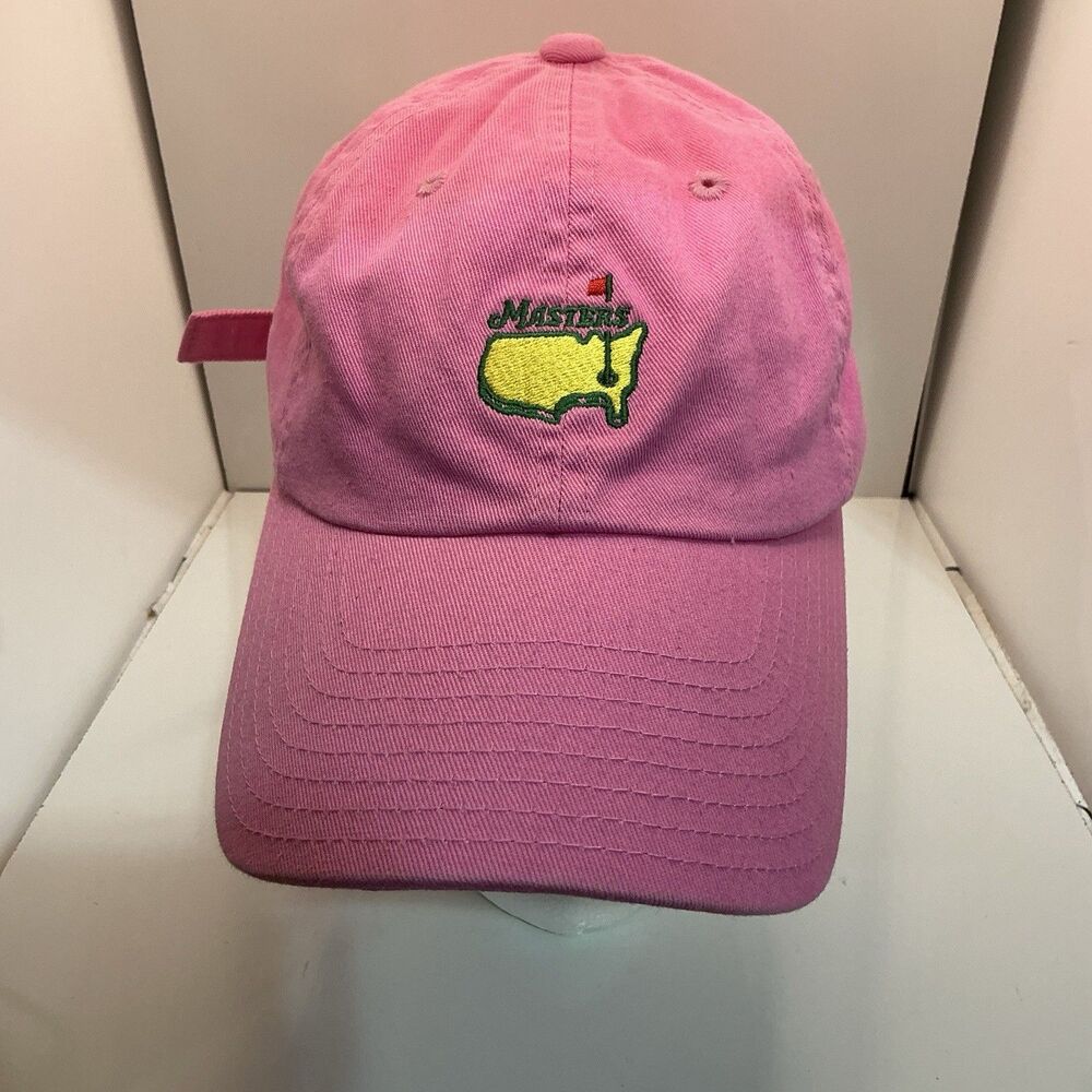American Needle Masters Golf Hat Women’s OSFA Pink Strapback Augusta National